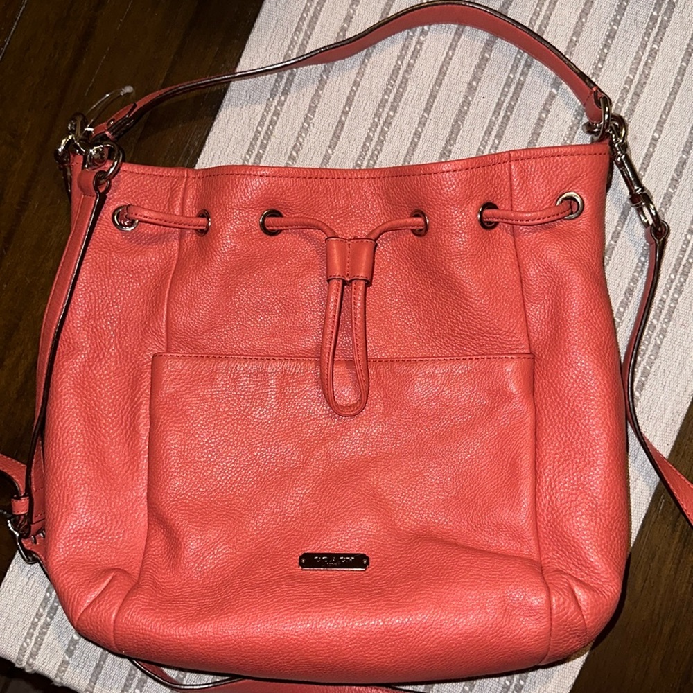 Coach Leather Bucket Handbag/Crossbody